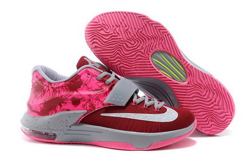 Mens Nike Kd Vii 7 Pink Grey Red White Factory